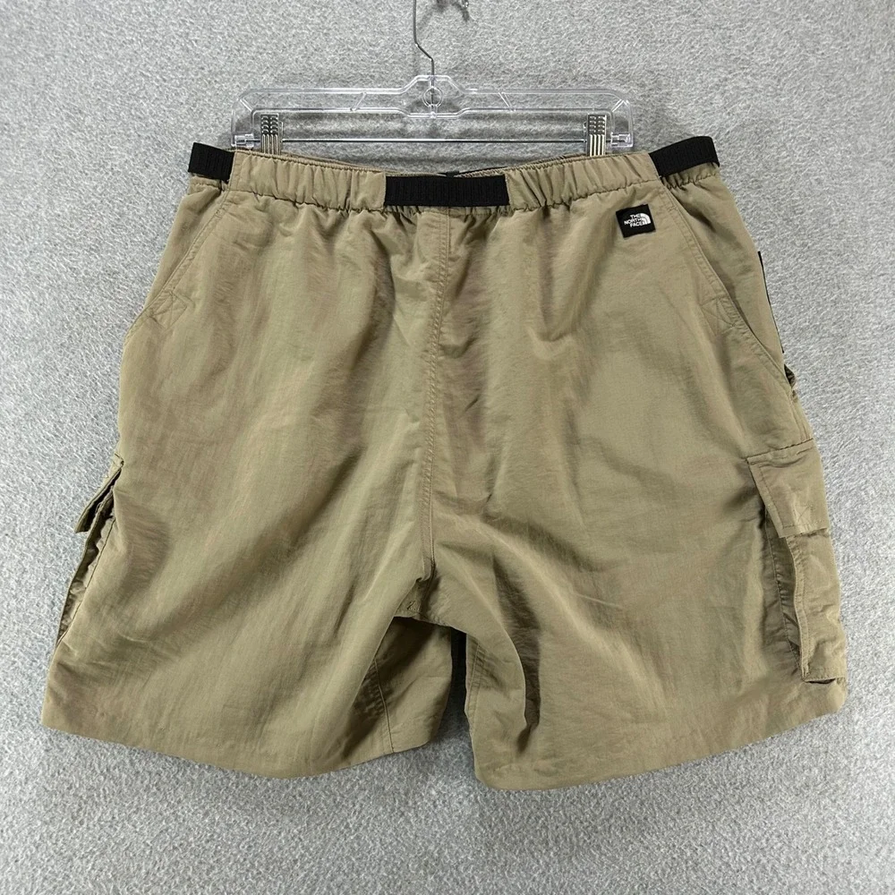 The North Face Cargo Shorts Mens XL Tan Nylon Gorpcore Hiking Trail